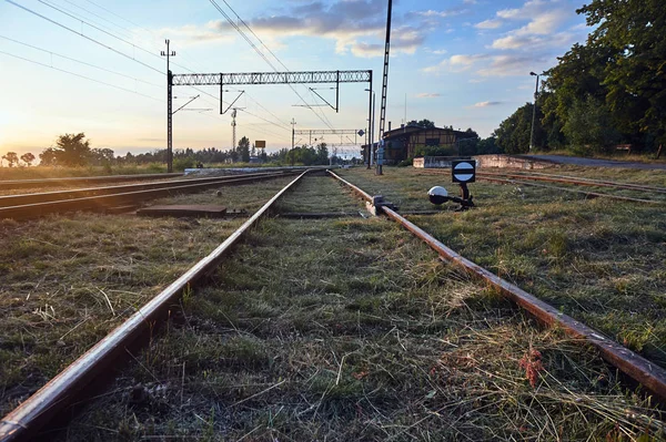 Steering Station Tracks Electric Traction Poland — Stock Photo, Image