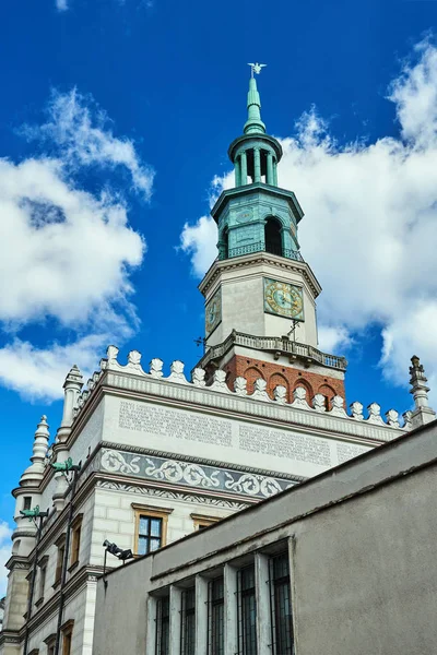 Toren Van Renaissance Stadhuis Poznan — Stockfoto