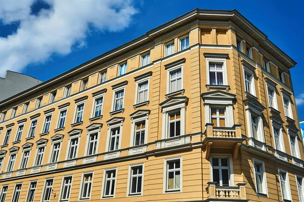 Art Nouveau Gevel Van Gebouwen Poznan — Stockfoto