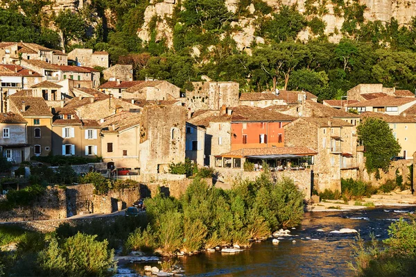 Stad Van Vogue Rivier Ardèche Frankrijk — Stockfoto