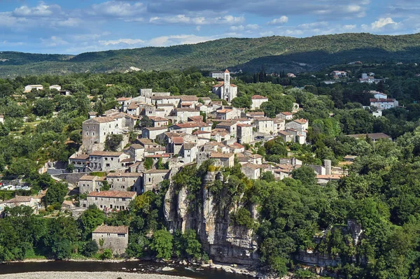 Het Dorp Van Balazuc Aan Ardèche Frankrijk — Stockfoto