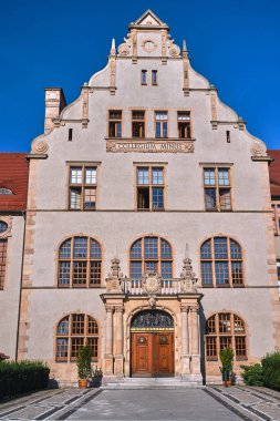 Poznan Neo-rönesans binası montaj salonu üniversite cephesi