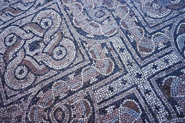 Fragment Mosaik Golvet Ruinerna Gammal Byggnad Kos — Stockfoto