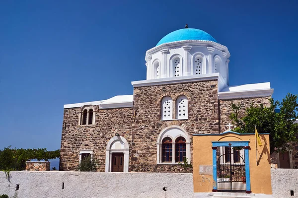 Wejście Prawosławnej Kaplicy Wyspie Kos Grecji — Zdjęcie stockowe