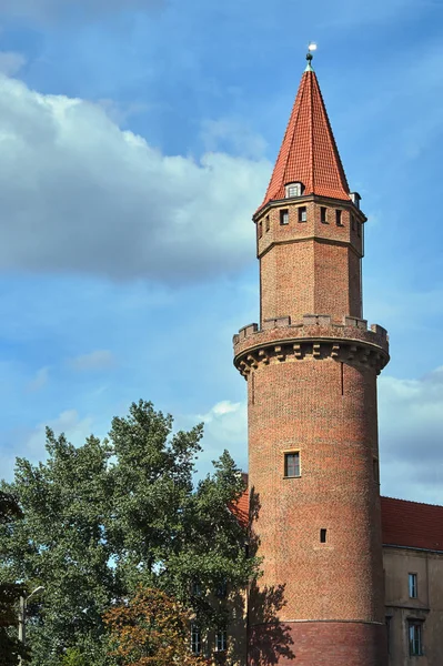 Středověká Obranná Věž Městě Legnica Polsku — Stock fotografie