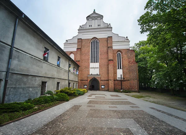 Fachada Iglesia Católica Gótica Poznan — Foto de Stock