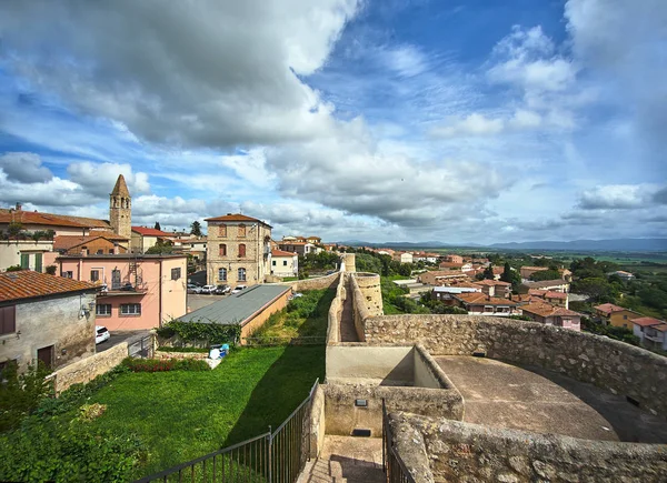 Middeleeuwse Stadsmuren Magliano Toscana Toscane Italië — Stockfoto