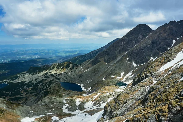 Danau Glasial Pegunungan Tatra Polandia — Stok Foto