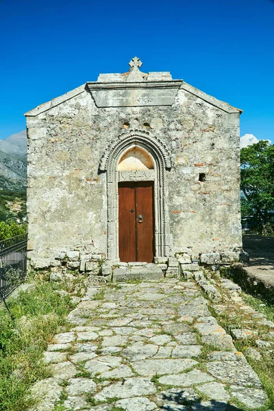 Historique Pierre Chapelle Orthodoxe Sur Île Grecque Crète — Photo