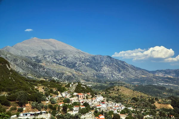 Ville Grecque Dans Vallée Amari Sur Île Crète — Photo