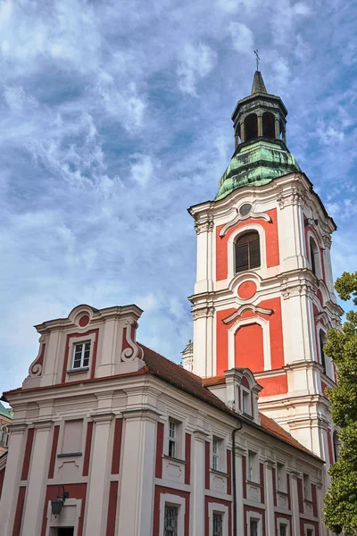 Campanario Iglesia Barroca Histórica Poznan —  Fotos de Stock