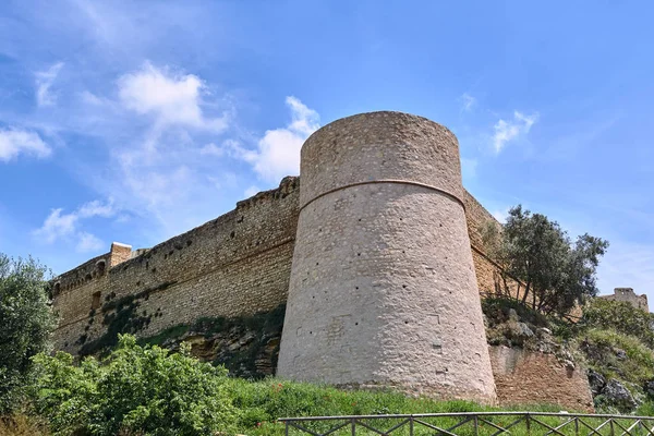 Medieval stone fortified tower in Magliano in Tuscany, Italy