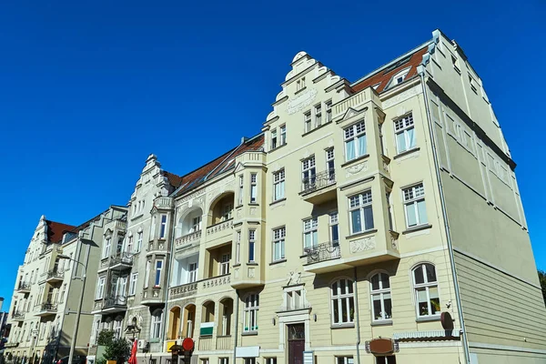 Fachada Art Nouveau Del Edificio Poznan —  Fotos de Stock