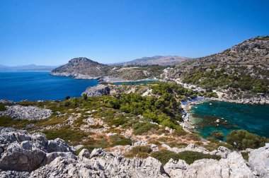 Anthony Quinn Körfezi Yunanistan 'ın Rodos adasında