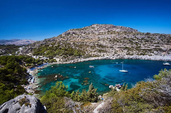 Anthony Quinn Bay Island Rhodes Greece — Stock Photo, Image