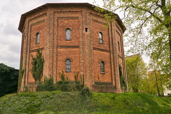 Cihlová Historická Budova Staré Plynové Továrny Městě Frankfurt Oder — Stock fotografie