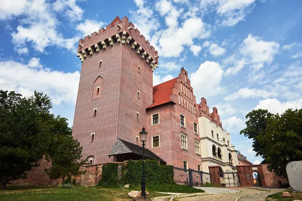 Věž Rekonstruován Královský Hrad Poznani — Stock fotografie