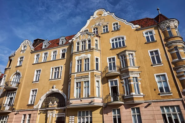 Art Nouveau Facade Buildings Poznan — Stock Photo, Image