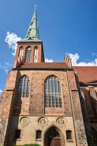 Façade Église Gothique Saint Nicolas Berlin — Photo