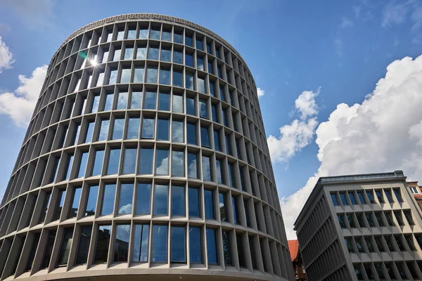 Modernista Edificio Histórico Forma Cilindro Poznan — Foto de Stock