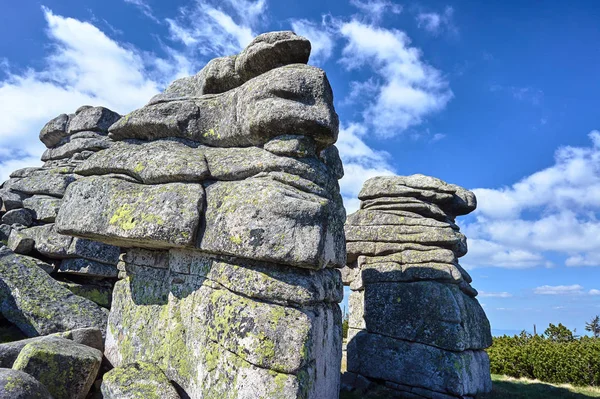 Grupo Rocas Las Montañas Gigantes Polonia —  Fotos de Stock