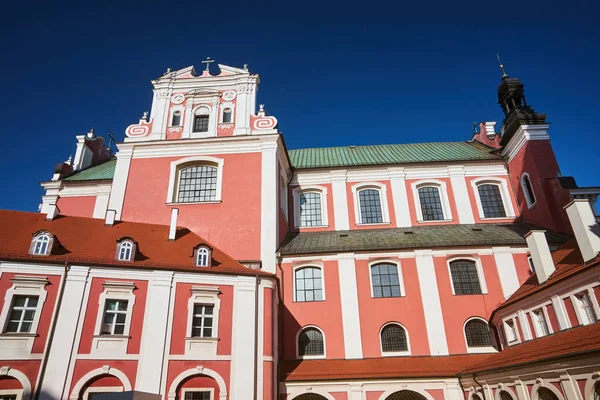 Barock Katolsk Kyrka Och Historisk Religiös Byggnad Poznan — Stockfoto