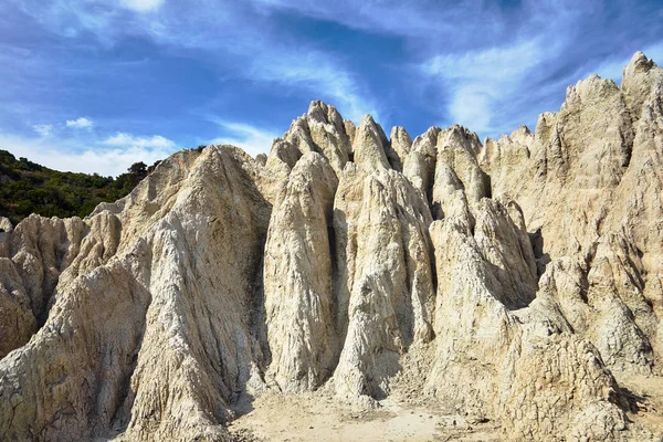 Yunan Adası Zakynthos Kıyısındaki Erozyon Kayalarından Oluşmuştur — Stok fotoğraf