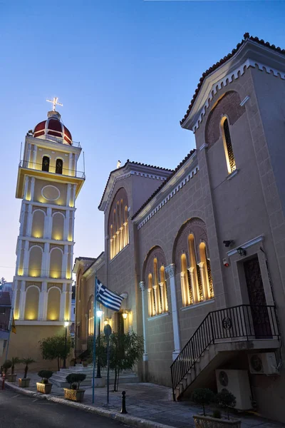 Cerkiew Mitropoli Zakinthou Temple Stolicy Wyspy Zakintos Grecji — Zdjęcie stockowe