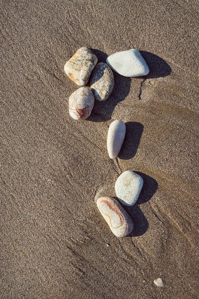 コルフ島のギリシャの島のビーチの小石 — ストック写真