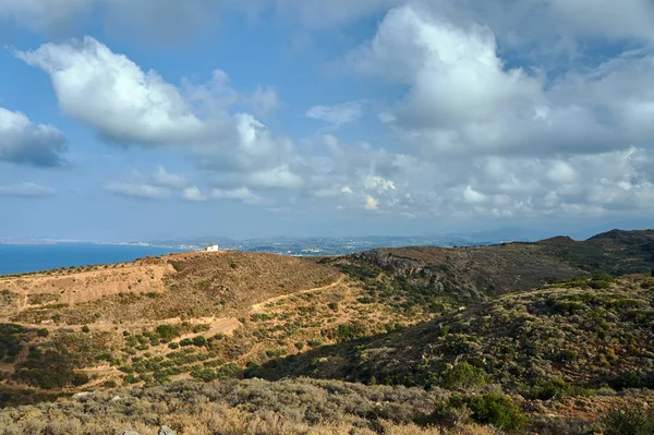 Православная Часовня Вершине Холма Острове Крит — стоковое фото