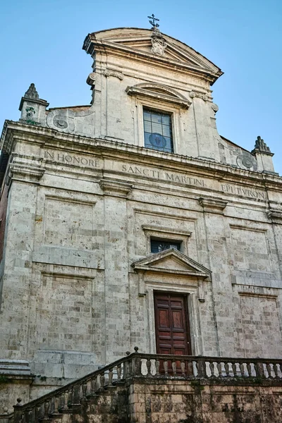 Fachada Uma Igreja Histórica Grosseto Itália — Fotografia de Stock