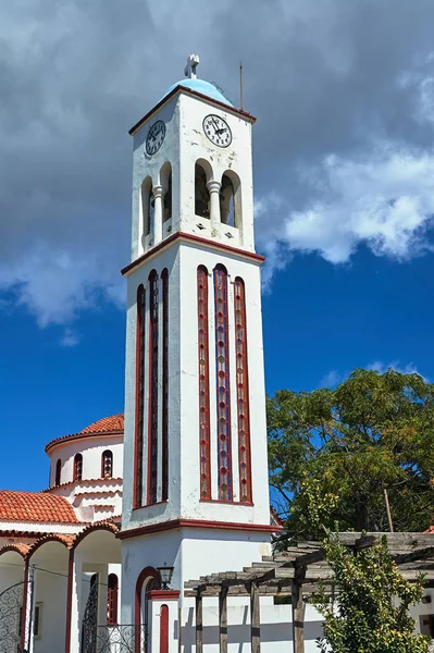 Torre Della Chiesa Ortodossa Sull Isola Creta Grecia — Foto Stock