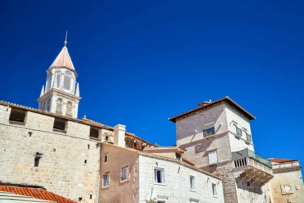 Středověké Kamenné Stavby Městě Trogir Chorvatsku — Stock fotografie