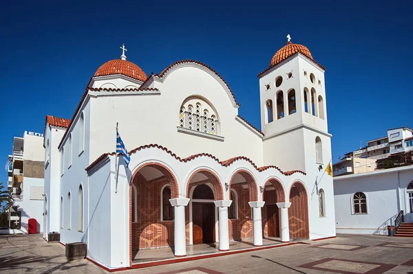 Iglesia Ortodoxa Neo Bizantina Ciudad Rethymnon Isla Creta —  Fotos de Stock