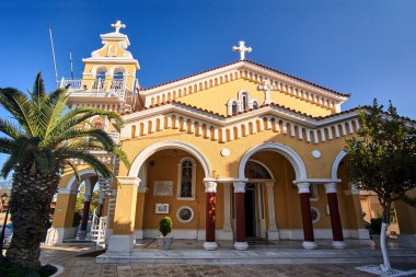 Yunanistan 'ın Kefalonia adasındaki Argostoli kasabasındaki Ortodoks Kilisesi