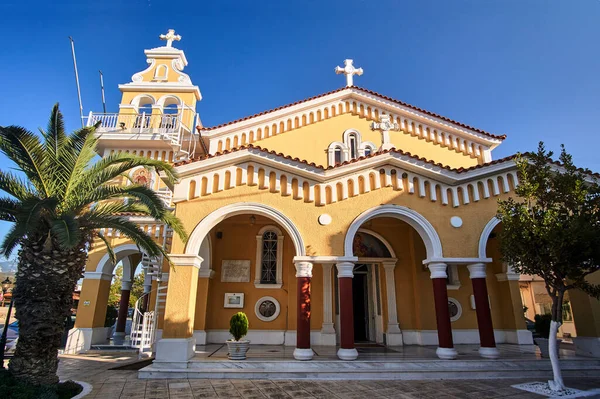 Cerkiew Prawosławna Miejscowości Argostoli Wyspie Kefalonia Grecji — Zdjęcie stockowe