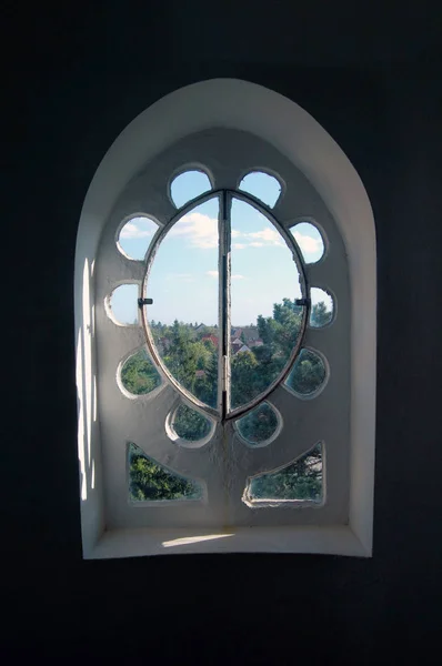 Denní Světlo Oknem Uvnitř Chrámu — Stock fotografie