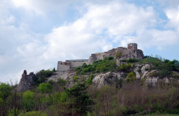 Vista Panorámica Las Ruinas Del Antiguo Castillo — Foto de Stock