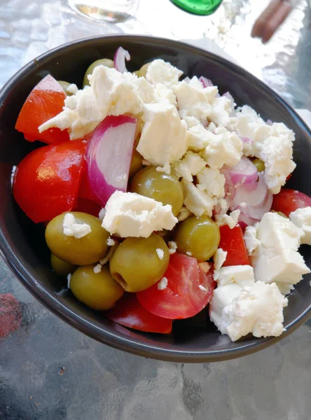 Fresh Salad Close View Goat Cheese — Stock Photo, Image
