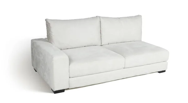 Empty white sofa isolated on white — Stock Photo, Image