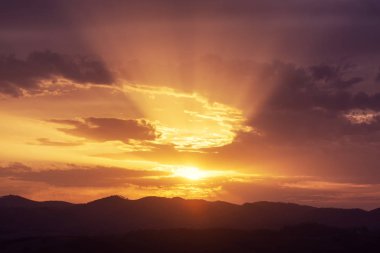 dramatik günbatımı