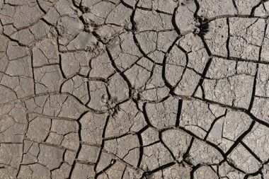 İklim değişikliği ve su kaynakları kavramı - kurumuş toprak arkaplanı