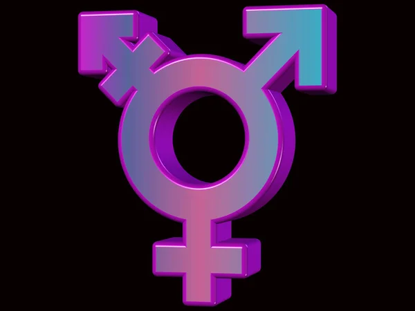 Render Sumbol Transseksualnych — Zdjęcie stockowe