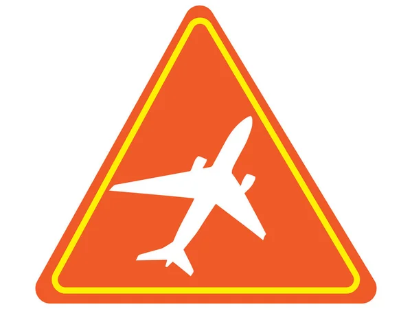 Airplane Flying Icon Vetor — Stock Vector