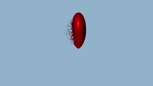 Animation Render Coeur Effet Destruction Polyfx Vacillant — Video