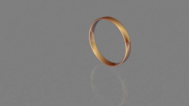  3D animációs arany gyűrű