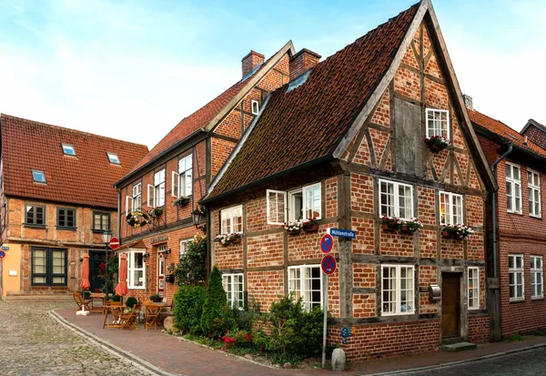 Schulsee Timbered House Mir Nicolai Church Small Town Mlln Schleswig — Stock Photo, Image