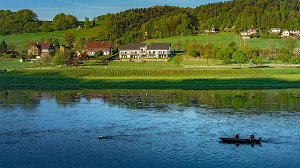 Ville Rathen Basse Rathen Château Altrathen Sur Elbe Saxe — Photo