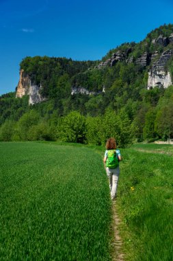 Elbe Kumtaşı Dağları Saksonya'nda avare