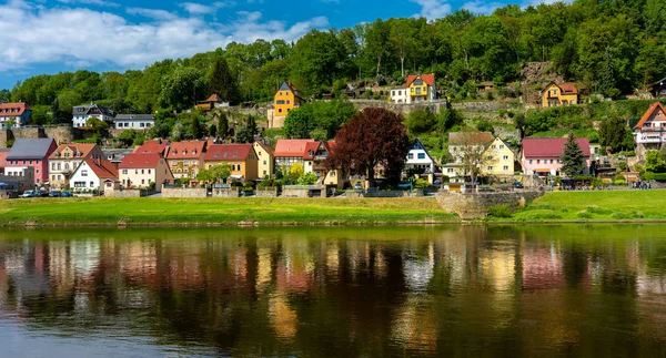 Stad Van Wehlen Elbe Deelstaat Saksen — Stockfoto